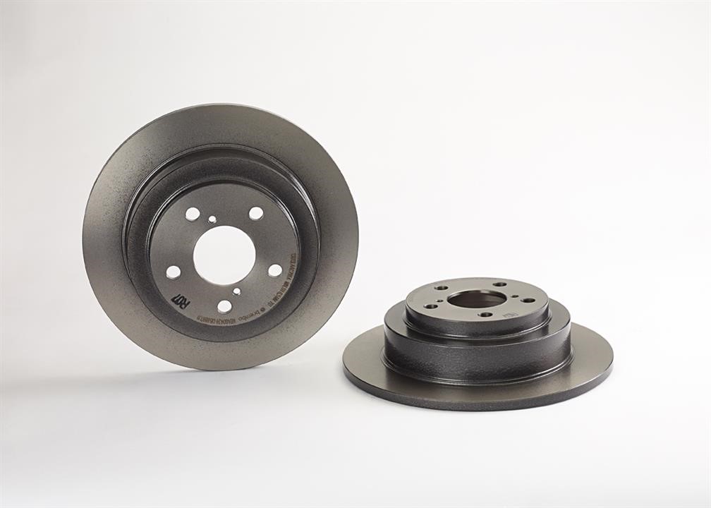 Brembo 08.6897.11 Rear brake disc, non-ventilated 08689711: Buy near me in Poland at 2407.PL - Good price!