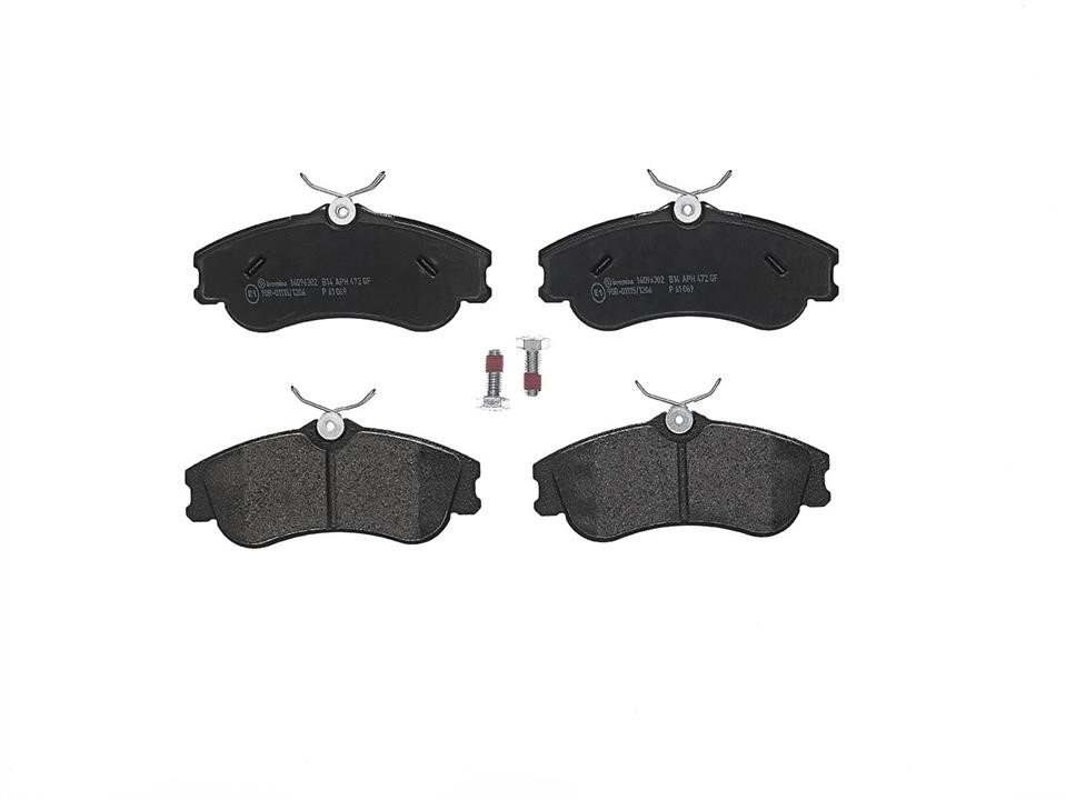 Brake pad Nissan Pickup: P61069 Brembo Brake pad set