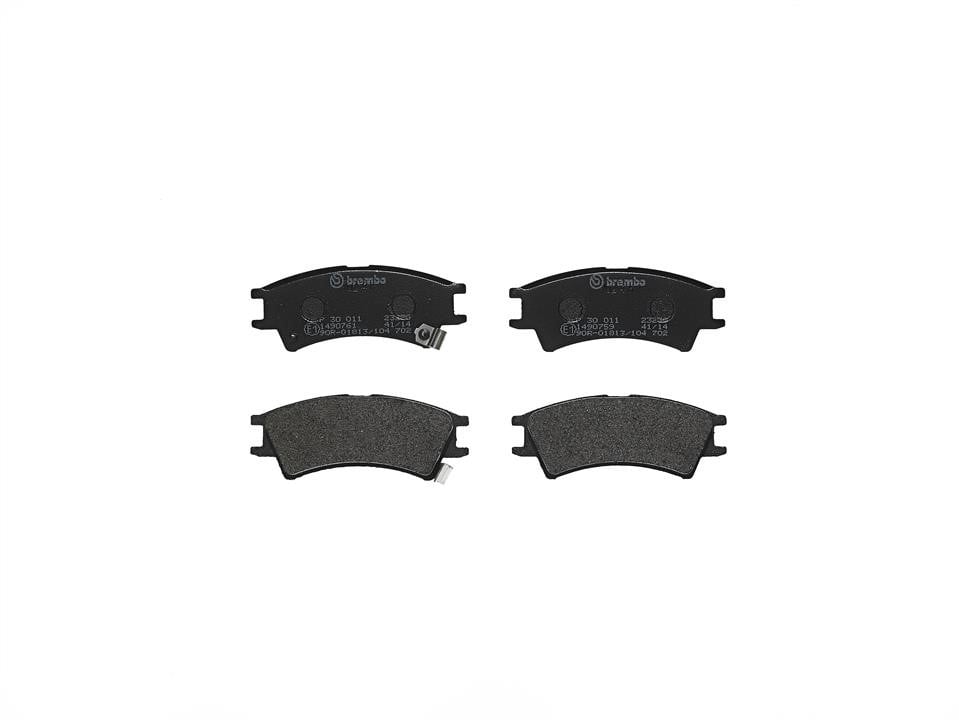 Brembo P 30 011 Brake pad set P30011: Buy near me at 2407.PL in Poland at an Affordable price! P30011 Brembo Brake pad set