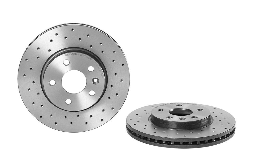 Brembo 09.B355.1X Ventilated brake disc with perforation 09B3551X: Buy near me in Poland at 2407.PL - Good price!