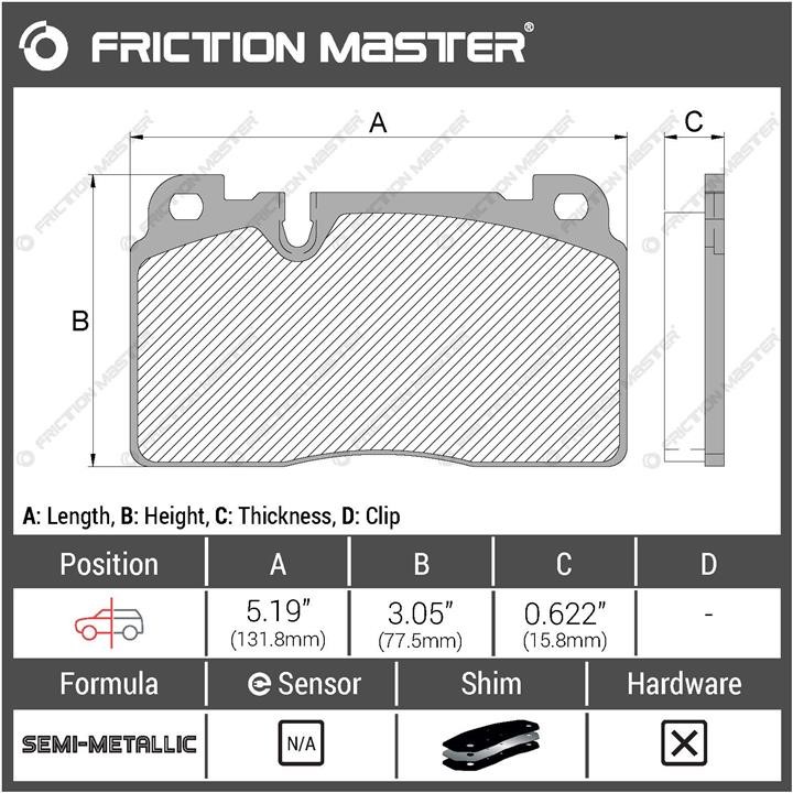 Kup Friction Master MKD1663 – super cena na 2407.PL!