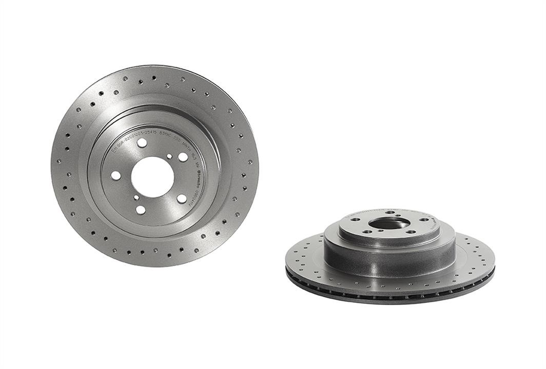 Brembo 09.B041.1X Ventilated brake disc with perforation 09B0411X: Buy near me in Poland at 2407.PL - Good price!