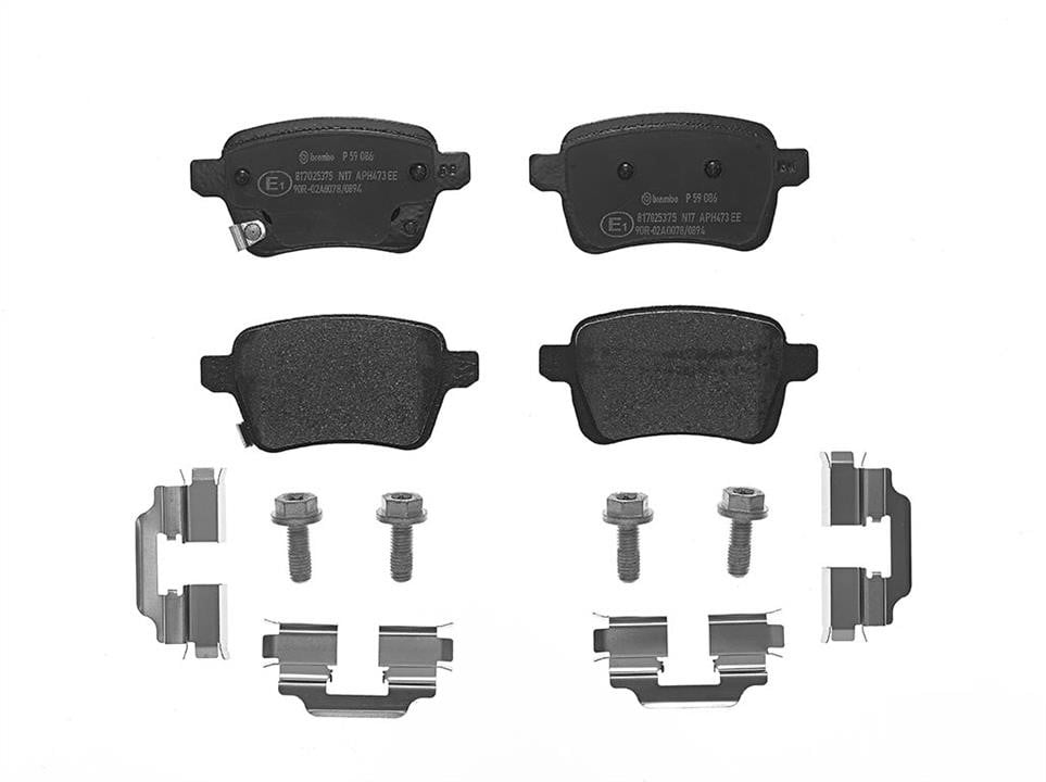 P59086 Brembo Bremsbelagsatz