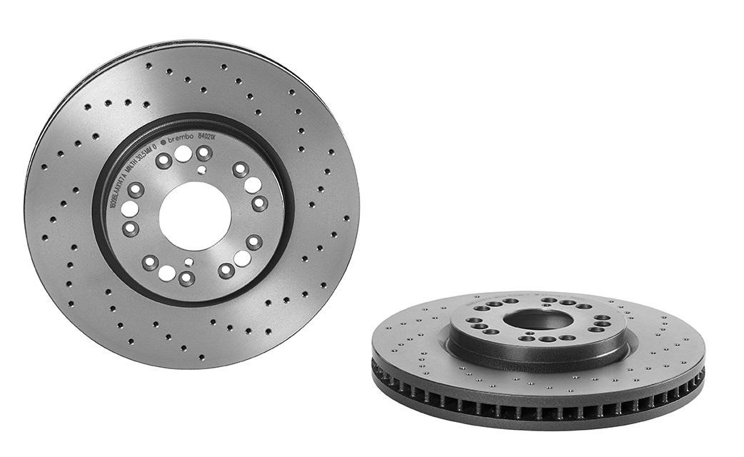 Brembo 09.8402.1X Ventilated brake disc with perforation 0984021X: Buy near me in Poland at 2407.PL - Good price!