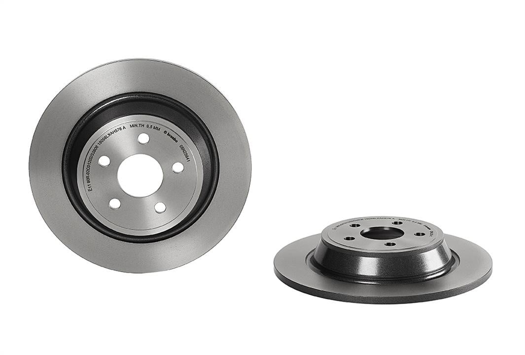 08N25841 Brembo Rear solid brake disc