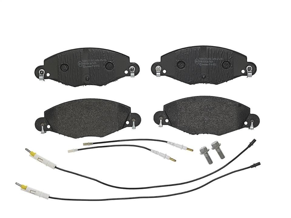 P61072 Brembo Klocki hamulcowe, zestaw
