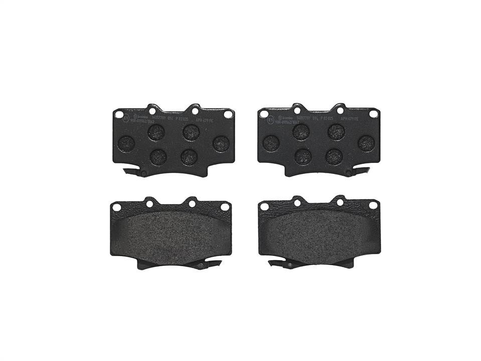 Disc brake pad set Toyota: P83025 Brembo Brake pad set