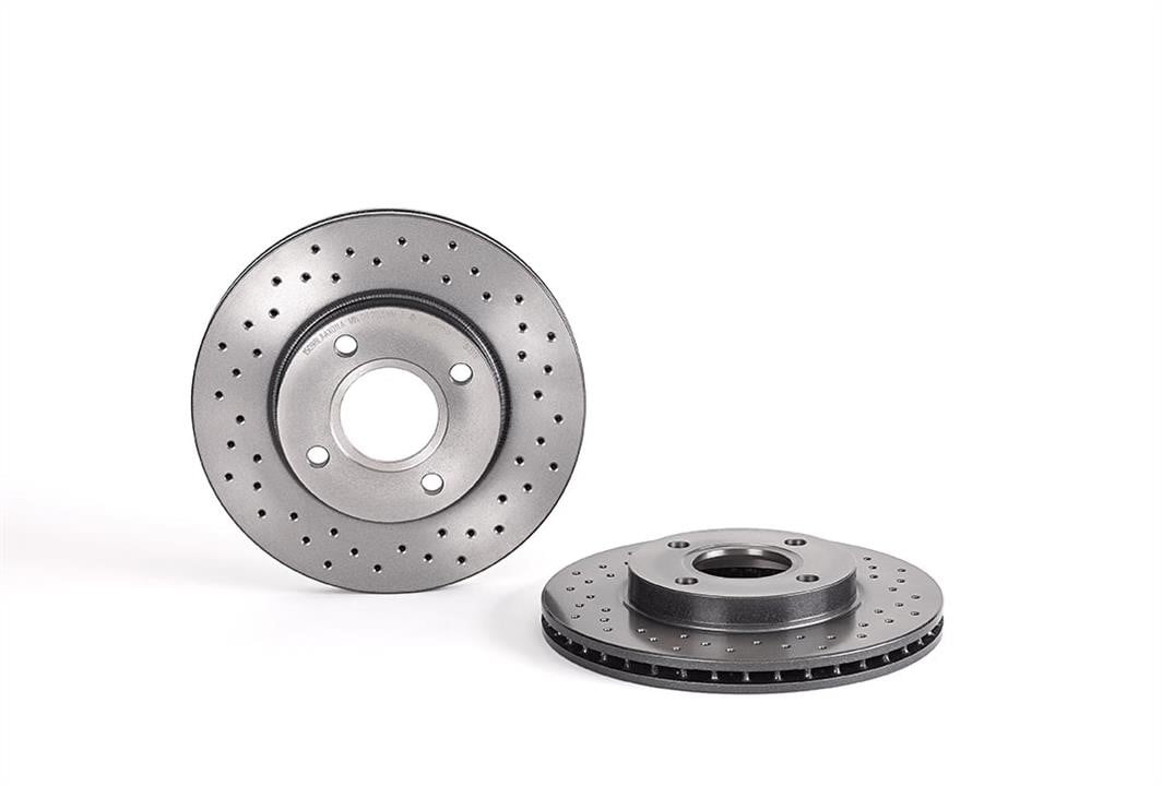 0978061X Brembo Ventilated brake disc with perforation