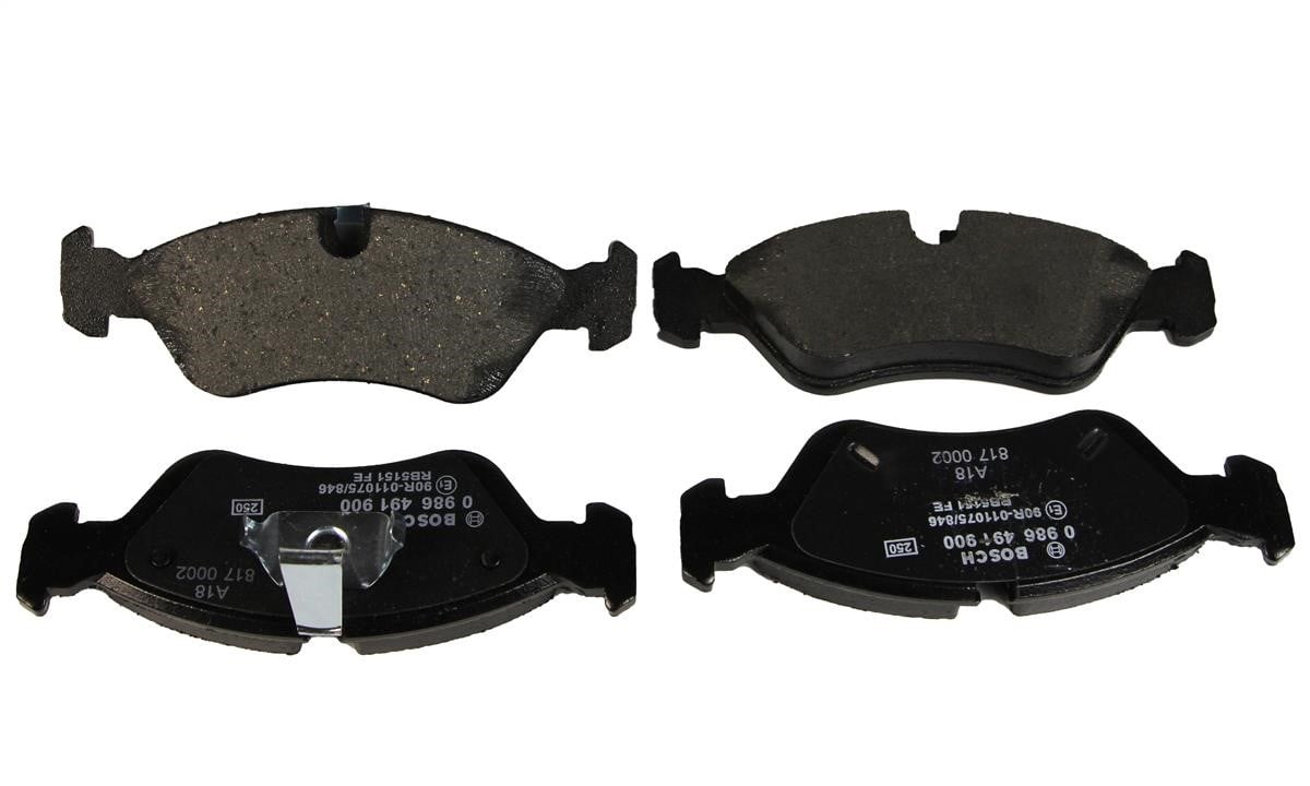 0986491900 Bosch Klocki hamulcowe, zestaw