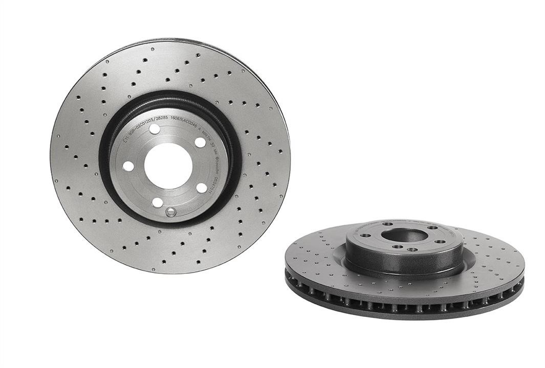 09B47511 Brembo Rear vented brake disc