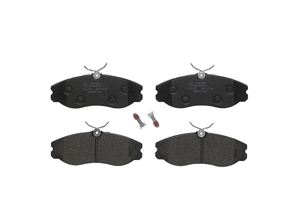 P24039 Brembo Klocki hamulcowe, zestaw