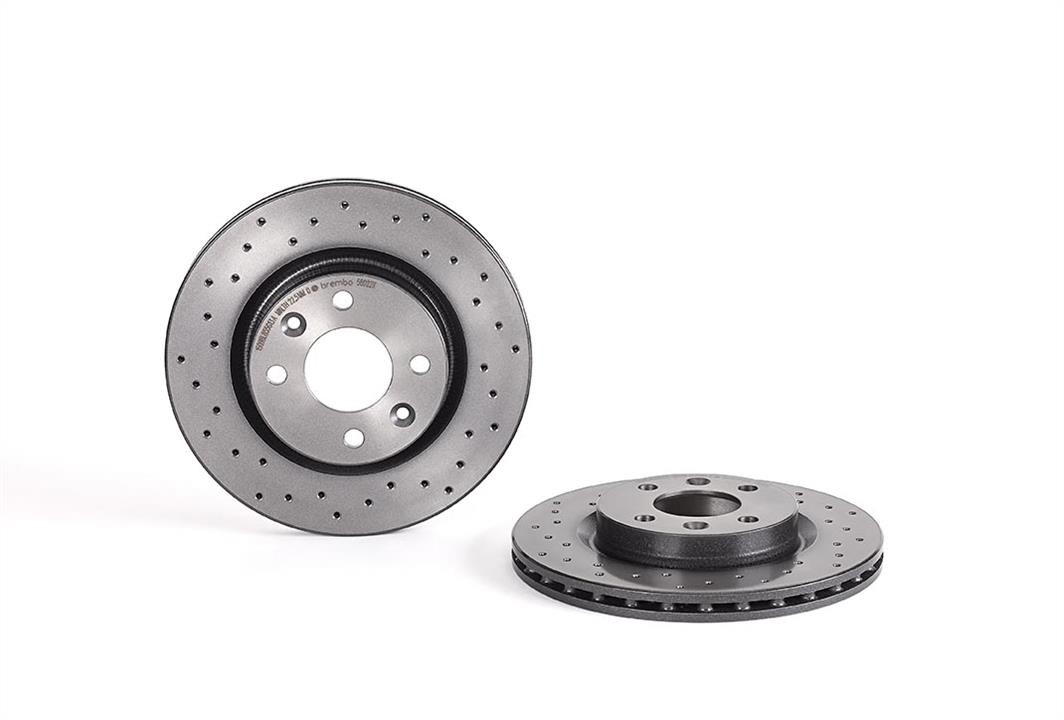 Brembo 09.5802.2X Ventilated brake disc with perforation 0958022X: Buy near me in Poland at 2407.PL - Good price!