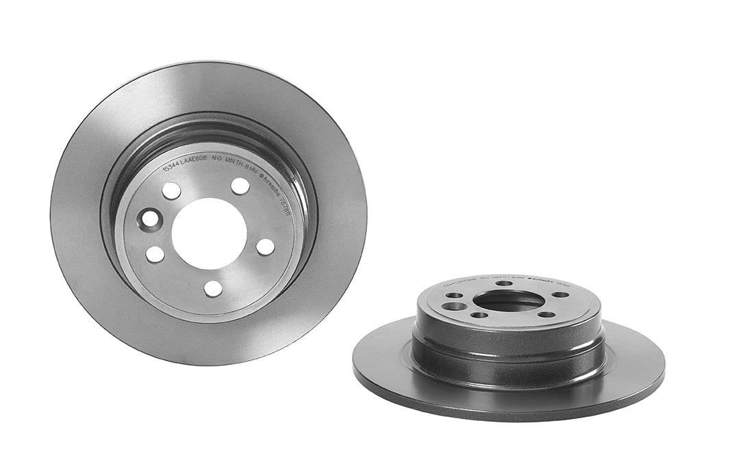 08787811 Brembo Rear solid brake disc
