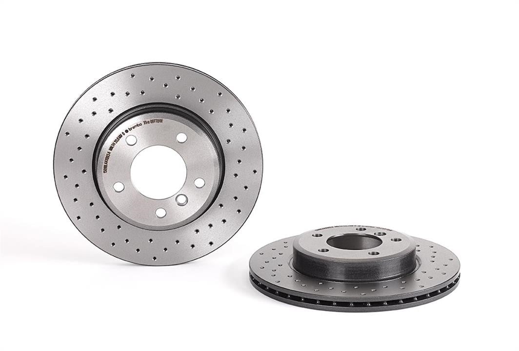 Brembo 09.7701.1X Ventilated brake disc with perforation 0977011X: Buy near me in Poland at 2407.PL - Good price!