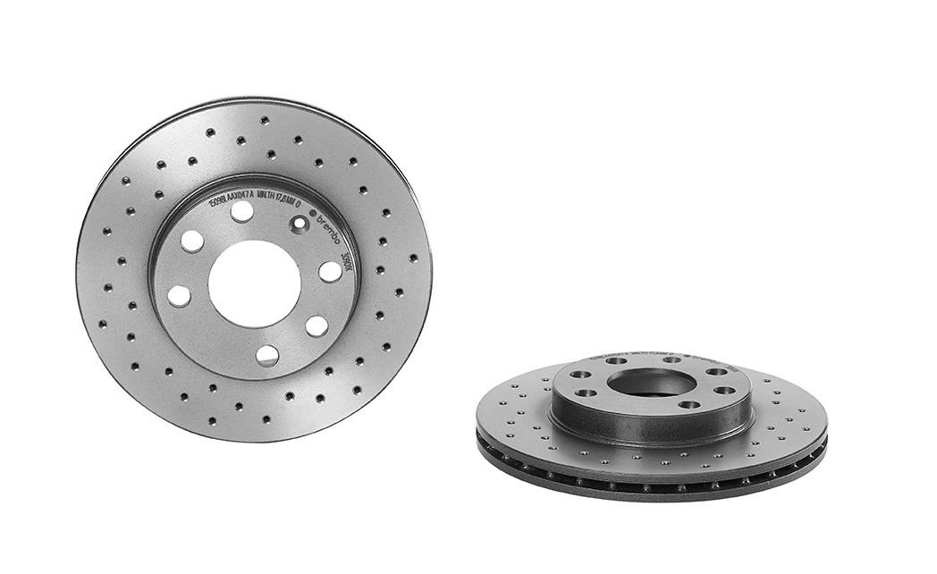 Brembo 09.3090.1X Ventilated brake disc with perforation 0930901X: Buy near me in Poland at 2407.PL - Good price!
