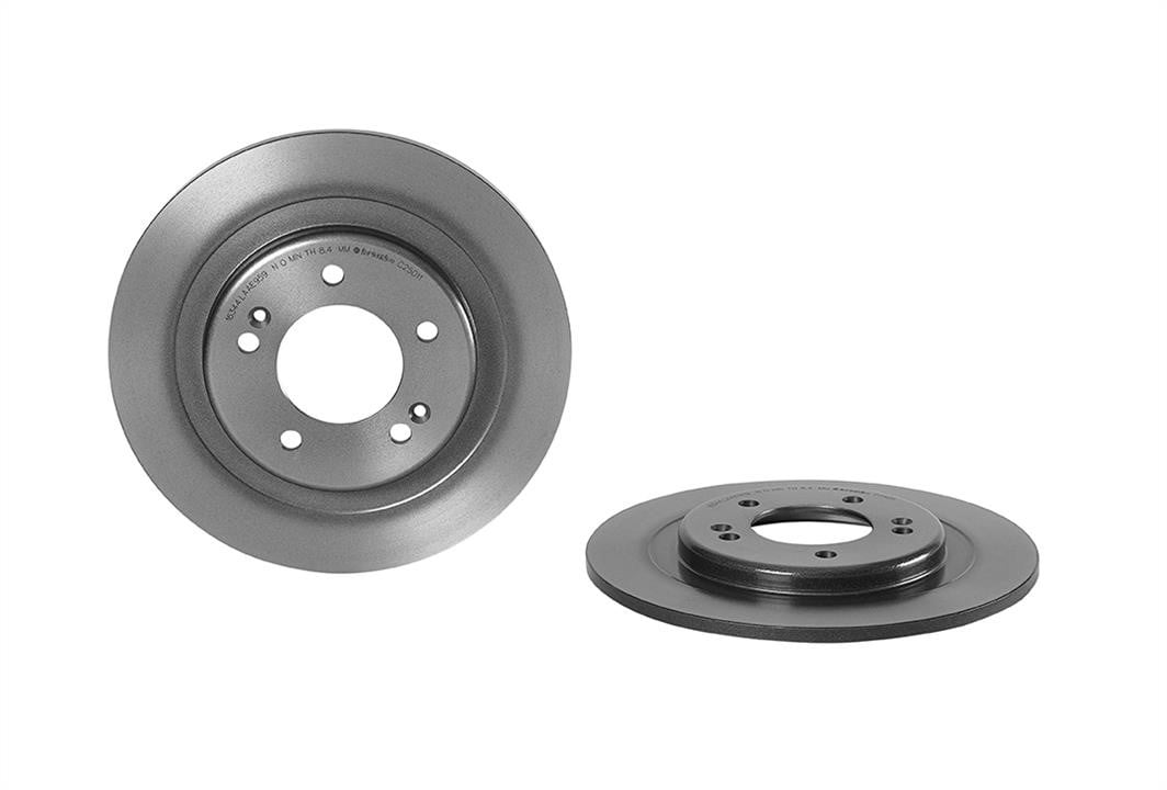 Brembo 08.C250.11 Rear brake disc, non-ventilated 08C25011: Buy near me at 2407.PL in Poland at an Affordable price!