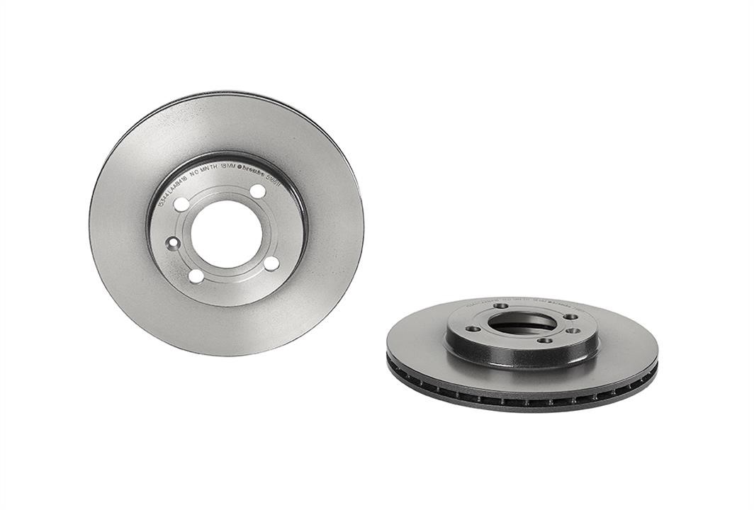 Brembo 09.5166.11 Ventilated disc brake, 1 pcs. 09516611: Buy near me in Poland at 2407.PL - Good price!