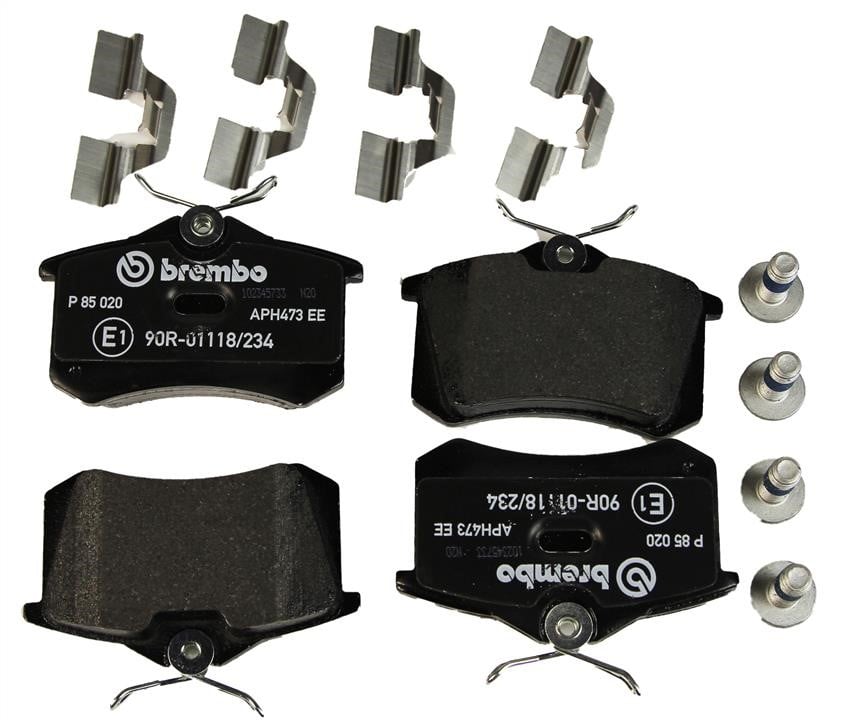P85020 Brembo Klocki hamulcowe, zestaw