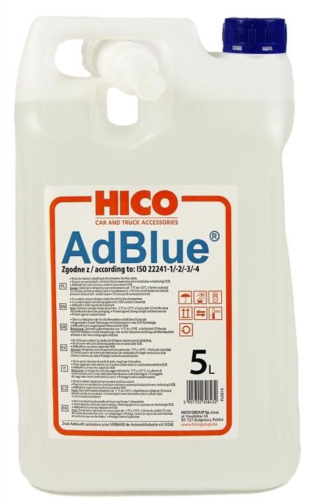 Hico PLN014 AdBLUE fluid, 5 l PLN014: Buy near me in Poland at 2407.PL - Good price!