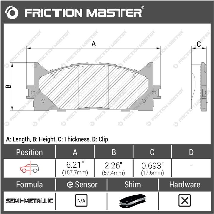 Buy Friction Master MKD1293 at a low price in Poland!