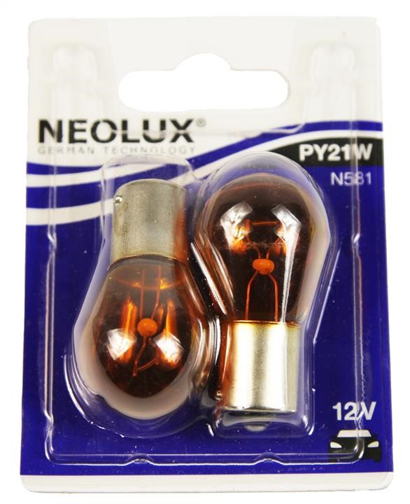 Neolux N581-02B Glow bulb yellow PY21W 12V 21W N58102B: Buy near me at 2407.PL in Poland at an Affordable price!