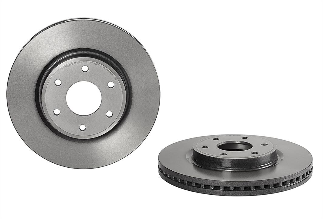 Brembo 09.B545.11 Ventilated disc brake, 1 pcs. 09B54511: Buy near me in Poland at 2407.PL - Good price!