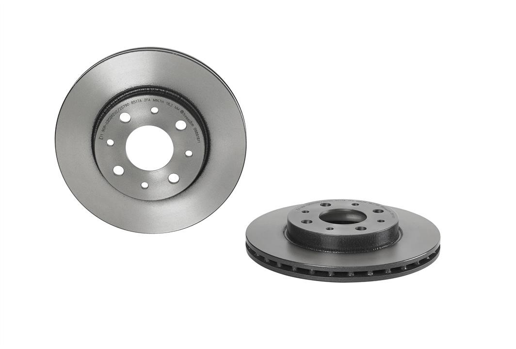 Brembo 09.8616.11 Ventilated disc brake, 1 pcs. 09861611: Buy near me in Poland at 2407.PL - Good price!