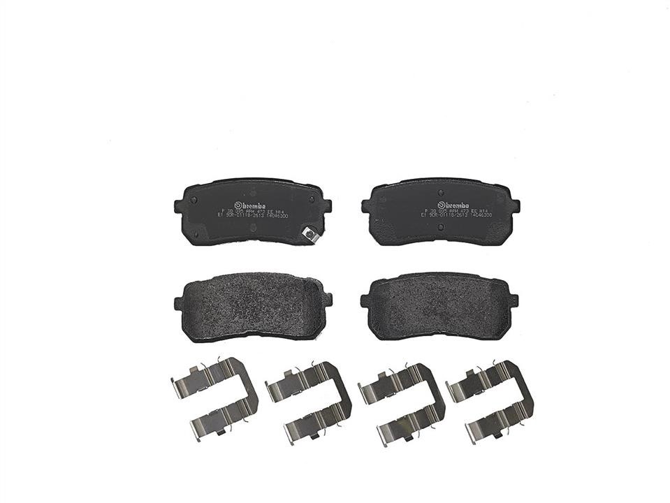 Disc brake pad set KIA Sedona (Kia Sedona): P30035 Brembo Brake pad set