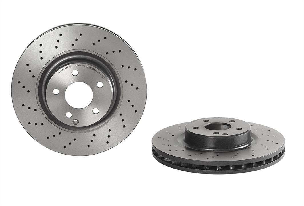 Brembo 09.9825.11 Ventilated brake disc with perforation 09982511: Buy near me in Poland at 2407.PL - Good price!