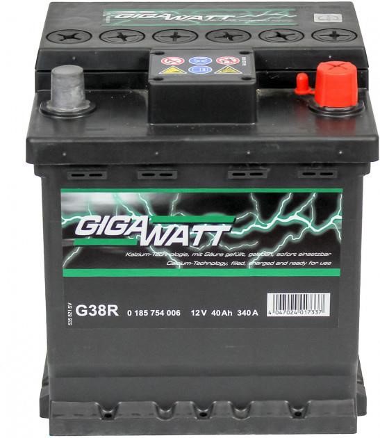 Gigawatt 0 185 754 006 Акумулятор Gigawatt 12В 40Ач 340А(EN) R+ 0185754006: Приваблива ціна - Купити у Польщі на 2407.PL!