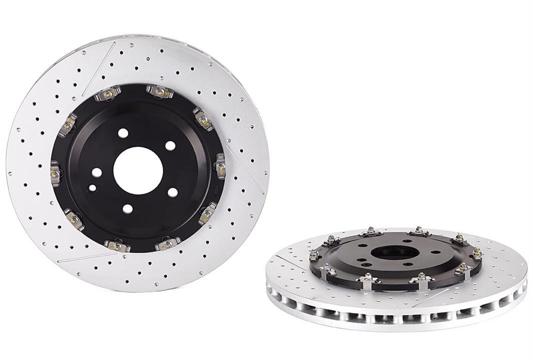Brembo 09.9547.33 Ventilated brake disc with slotting and perforation 09954733: Buy near me in Poland at 2407.PL - Good price!