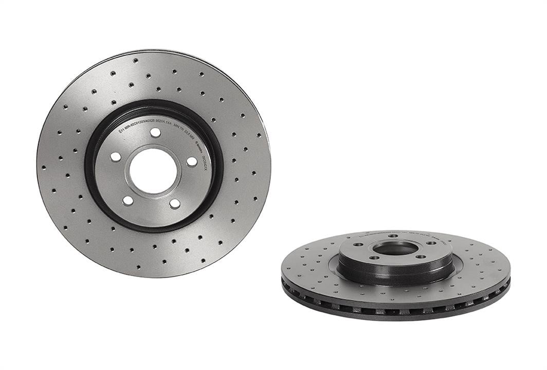 Brembo 09.C542.1X Ventilated brake disc with perforation 09C5421X: Buy near me in Poland at 2407.PL - Good price!