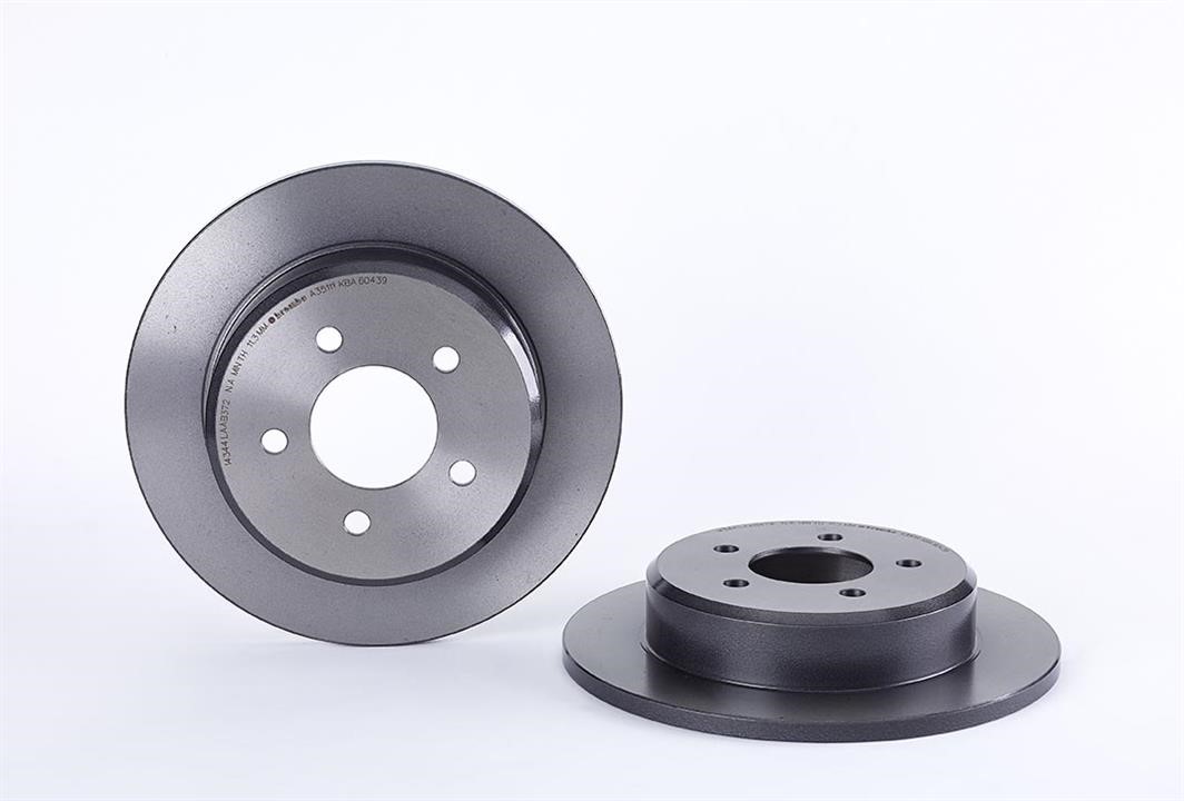 Brembo 08.A351.11 Rear brake disc, non-ventilated 08A35111: Buy near me at 2407.PL in Poland at an Affordable price!
