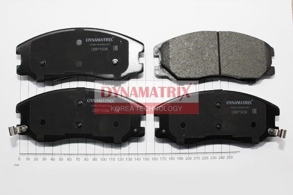 Dynamatrix DBP1934 Brake Pad Set, disc brake DBP1934: Buy near me in Poland at 2407.PL - Good price!