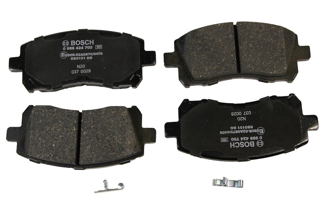 Bosch 0 986 424 700 Brake Pad Set, disc brake 0986424700: Buy near me in Poland at 2407.PL - Good price!