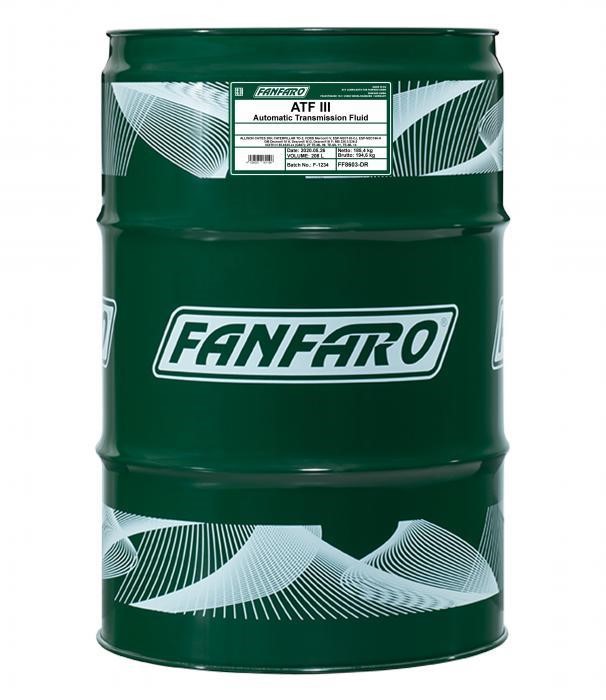 Fanfaro FF8603-DR Olej przekładniowy FanFaro ATF III, 208 l FF8603DR: Dobra cena w Polsce na 2407.PL - Kup Teraz!