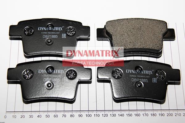 Dynamatrix DBP1885 Brake Pad Set, disc brake DBP1885: Buy near me in Poland at 2407.PL - Good price!