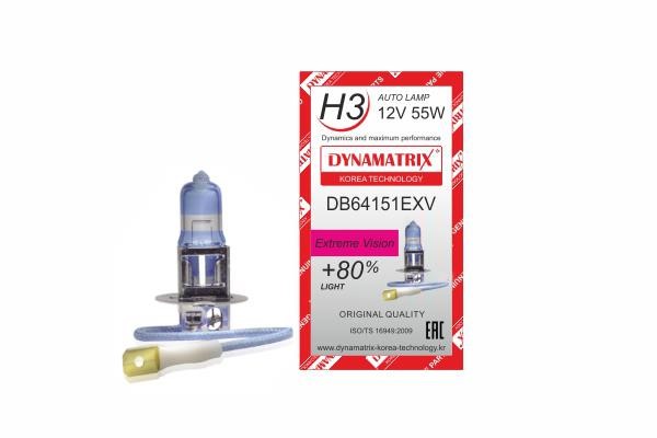 Dynamatrix DB64151EXV Halogen lamp 12V H3 55W DB64151EXV: Buy near me in Poland at 2407.PL - Good price!