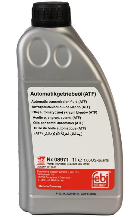 febi 08971 Трансмиссионное масло Febi ATF D-II, 1 л 08971: Отличная цена - Купить в Польше на 2407.PL!
