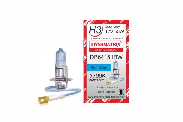 Dynamatrix DB64151BW Halogen lamp 12V H3 55W DB64151BW: Buy near me in Poland at 2407.PL - Good price!