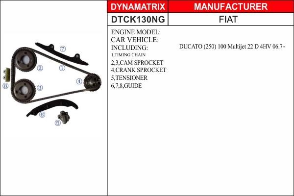 Dynamatrix DTCK130NG Steuerkettensatz DTCK130NG: Kaufen Sie zu einem guten Preis in Polen bei 2407.PL!