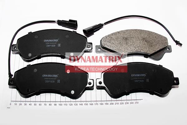 Dynamatrix DBP1929 Brake Pad Set, disc brake DBP1929: Buy near me in Poland at 2407.PL - Good price!