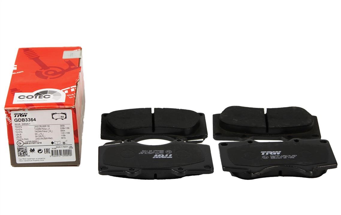 TRW TRW COTEC disc brake pads, set – price 123 PLN