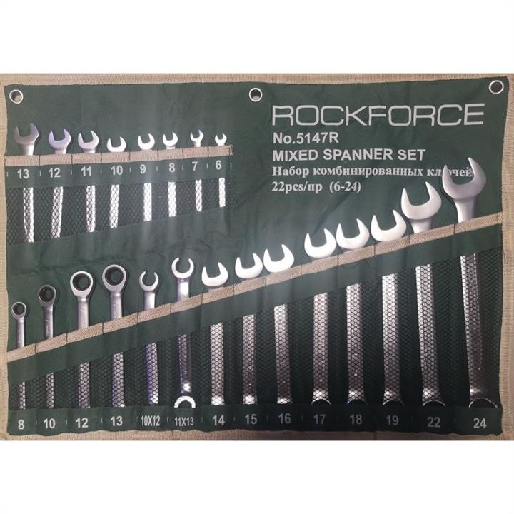 Rock Force RF-5147R Набор ключей комбинированных универсальных 22пр: комбинированные 16пр (6-24мм), разрезные 2пр (10х12,11х13мм) RF5147R: Отличная цена - Купить в Польше на 2407.PL!