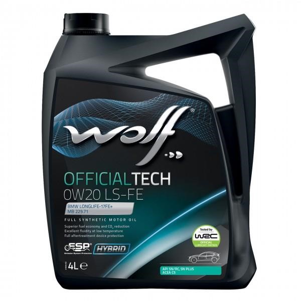 Wolf 8339370 Engine oil Wolf OfficialTech LS FE 0W-20, 4L 8339370: Buy near me in Poland at 2407.PL - Good price!