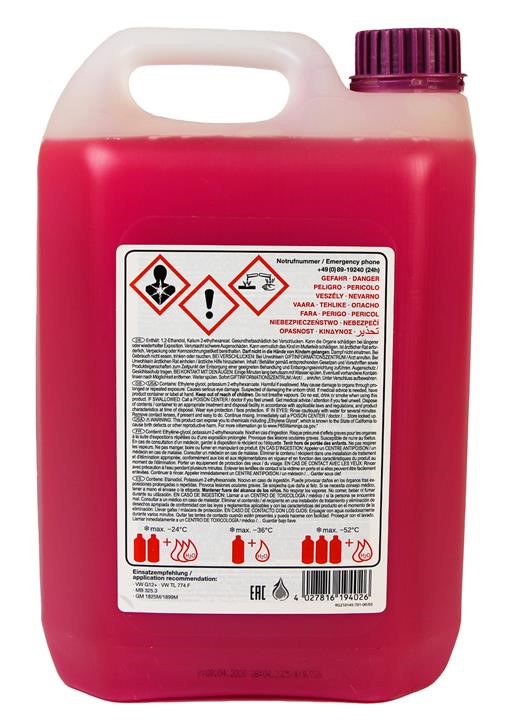febi Antifreeze concentrate G12+ ANTIFREEZE, purple, 5 L – price 93 PLN