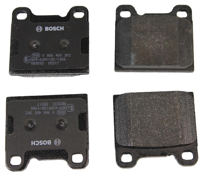 0986466302 Bosch Bremsbelagsatz