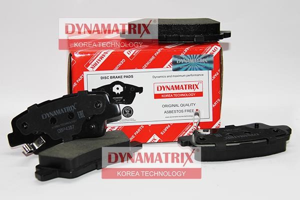 Dynamatrix DBP4387 Brake Pad Set, disc brake DBP4387: Buy near me in Poland at 2407.PL - Good price!