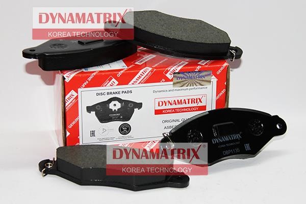 Dynamatrix DBP1135 Гальмівні колодки, комплект DBP1135: Приваблива ціна - Купити у Польщі на 2407.PL!