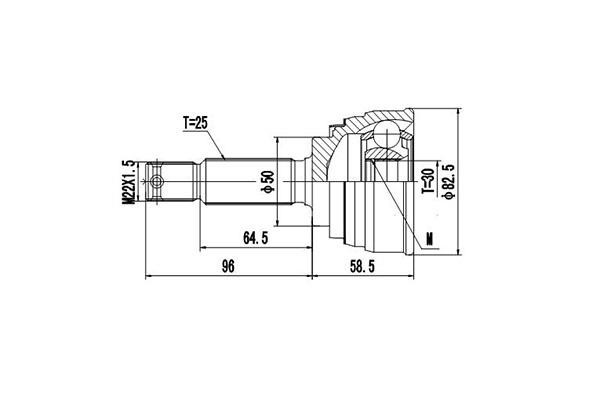 Dynamatrix DCV899181 Шарнирный комплект DCV899181: Отличная цена - Купить в Польше на 2407.PL!